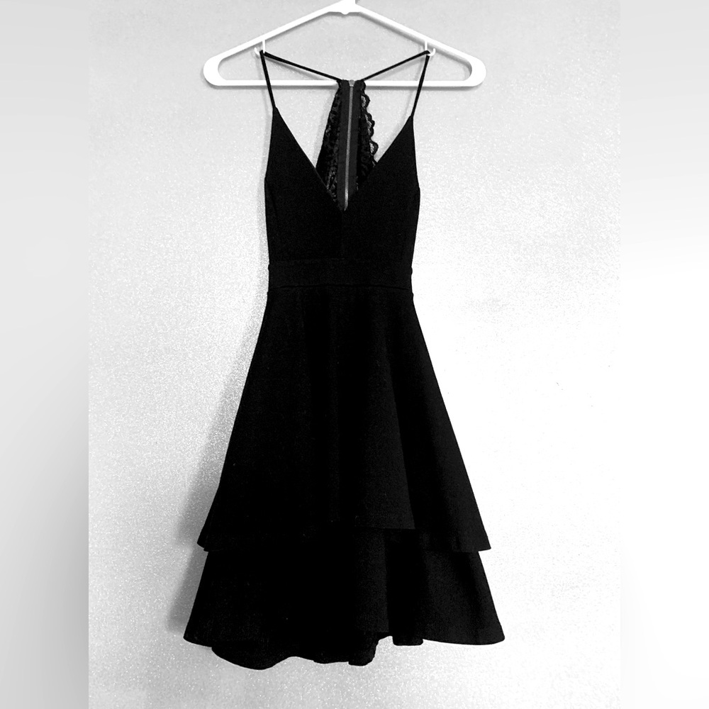 Windsor Dress | Black Windsor Dress With Lace Back